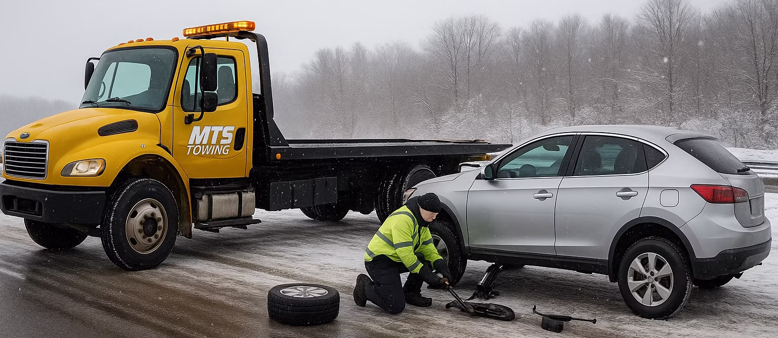 mobile flat tire change service