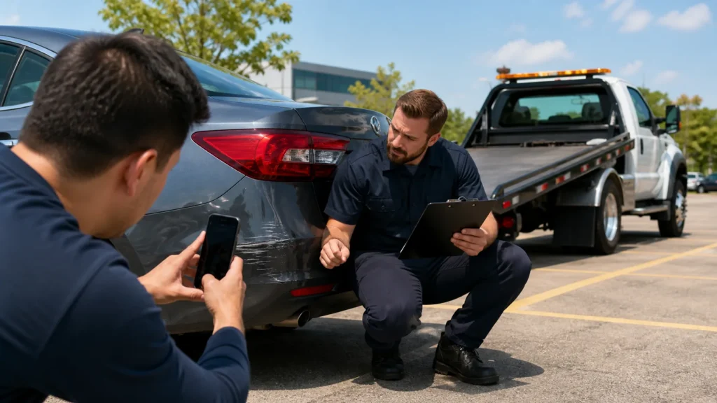 Suspect Tow-Related Damage in Kitchener? Document, Dispute, and Act
